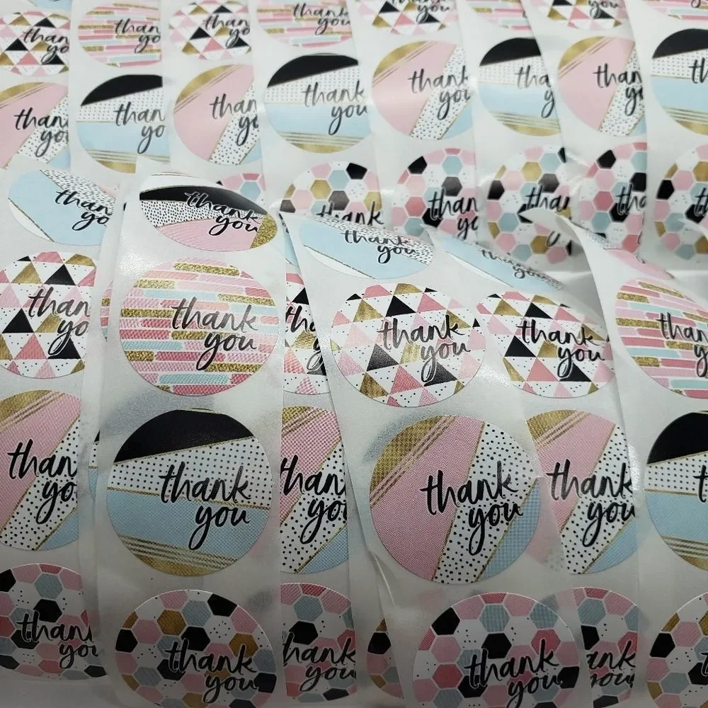 8/$20 100ct Thank You Stickers Round 1